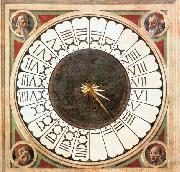 UCCELLO, Paolo Clock with Heads of Prophets Spain oil painting artist